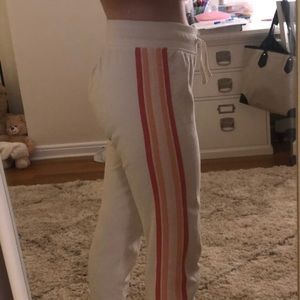 cute joggers w side pink detail